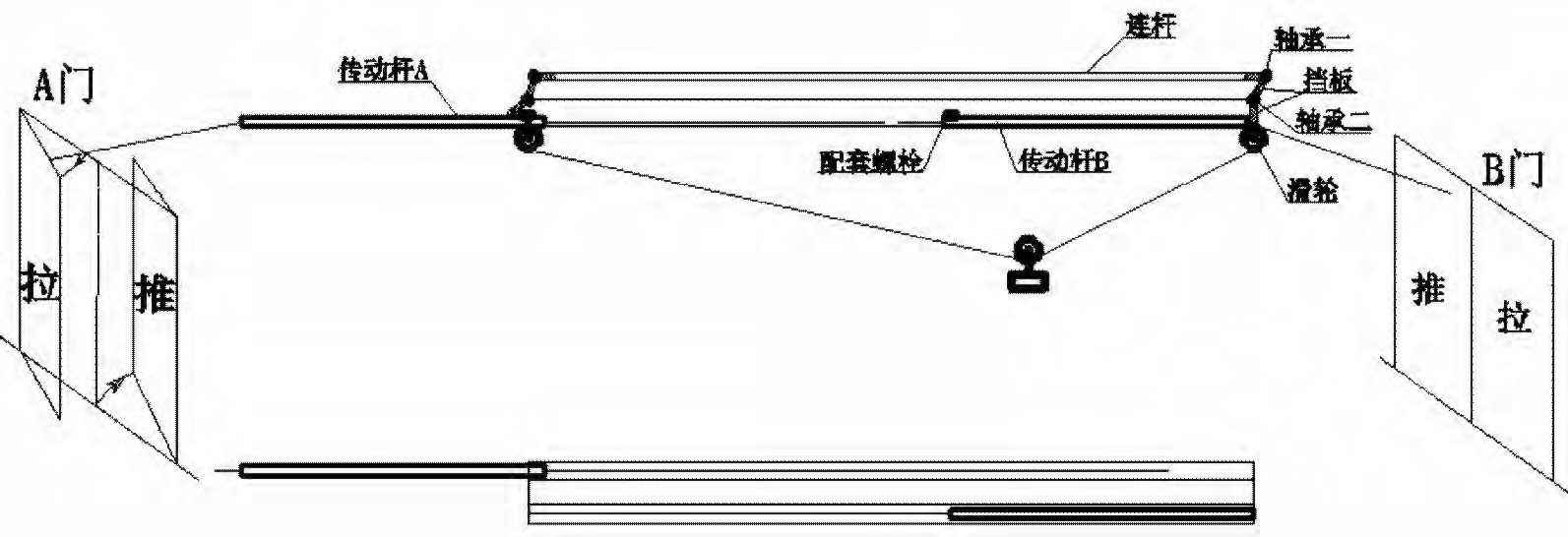 風(fēng)門機(jī)械閉鎖裝置