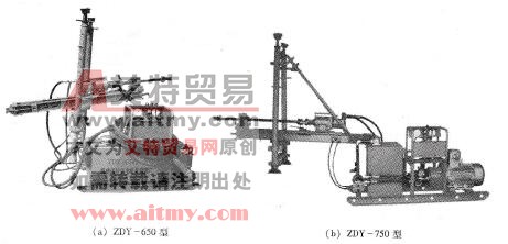 圖6 -35 ZDY - 650、ZDY -750型液壓鉆機